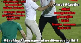 Alanya’da şok görüntüler! Ahmet Ağaoğlu, rakip çalışanları dövmeye çalıştı!