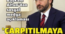 Son dakika haberi! Altun’dan sosyal medya açıklaması!