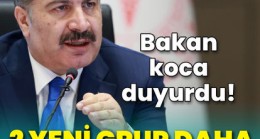 Bakan Koca duyurdu! Aşılamaya 2 yeni grup daha eklendi .