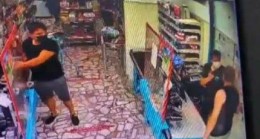 Zincir markette kasiyere korkunç şiddet!