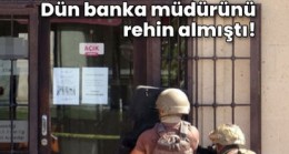 Banka müdürünü, hesabına 2 milyon lira havale ettirmek için rehin almış