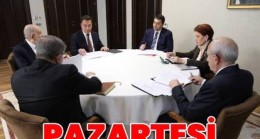 Altılı Masa Pazartesi günü nihai açıklamayı kamuoyu ile paylaşmak üzere yeniden toplanacak