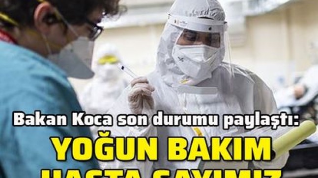 Son dakika… Koronavirüs salgınında yeni vaka sayısı 1148