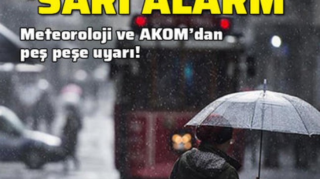 Meteoroloji’den İstanbul için sel uyarısı!