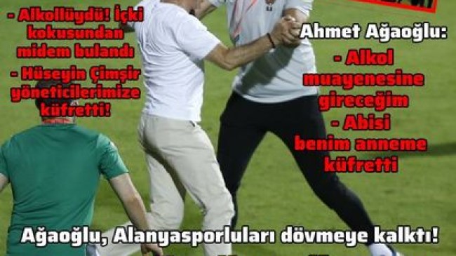 Alanya’da şok görüntüler! Ahmet Ağaoğlu, rakip çalışanları dövmeye çalıştı!