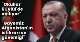 Cumhurbaşkanı Erdoğan’dan açıklamalar ..